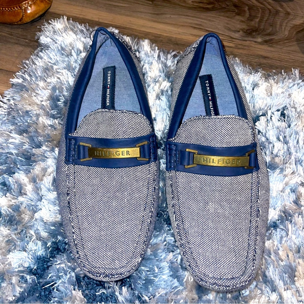 Tommy Hilfiger Aaron Men Loafers - Blue Denim Size 78.5 NWOT